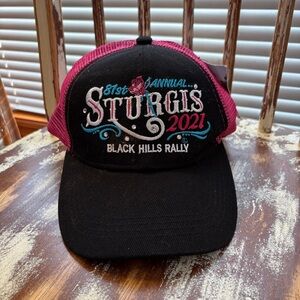 2021 Black Hills Rally Black & Pink Trucker Hat